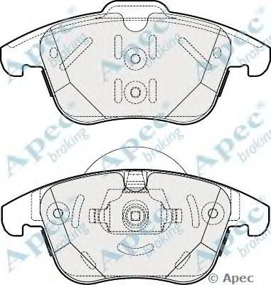 APEC BRAKING pad1878 -  Комплект тормозных колодок, дисковый тормоз